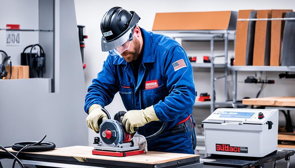 benchtop sander safety