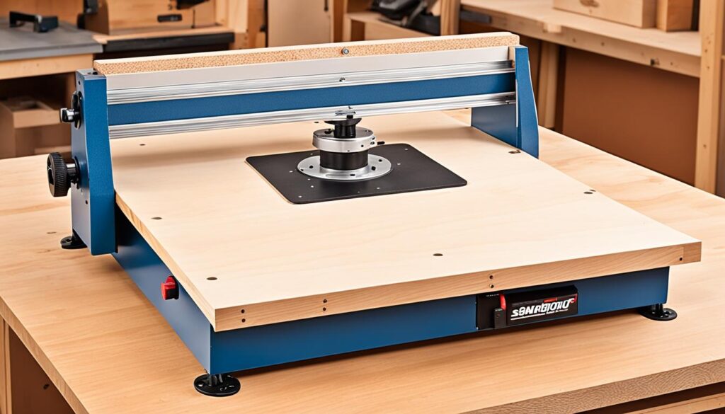 benchtop sander table