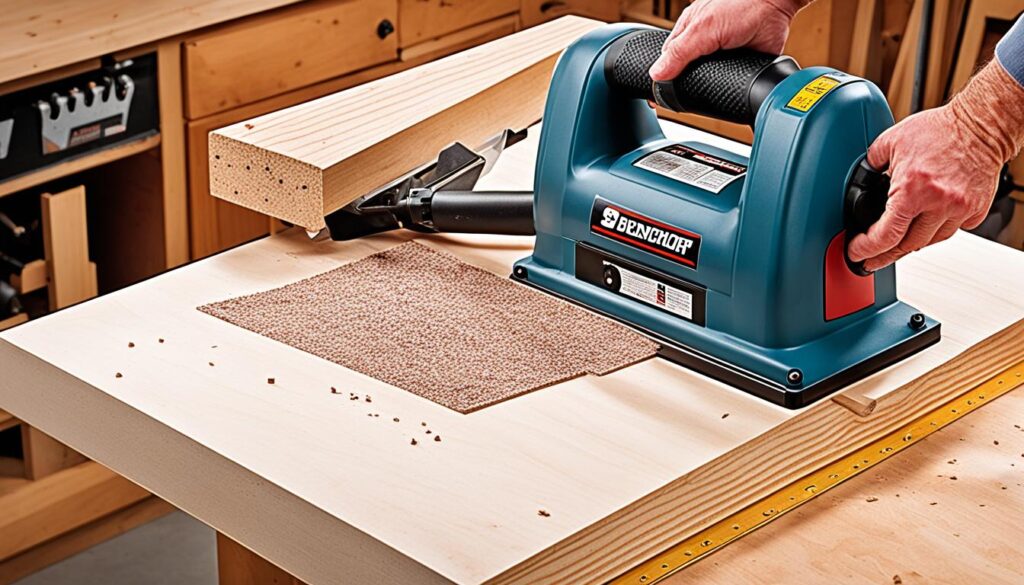 benchtop sander tilt function