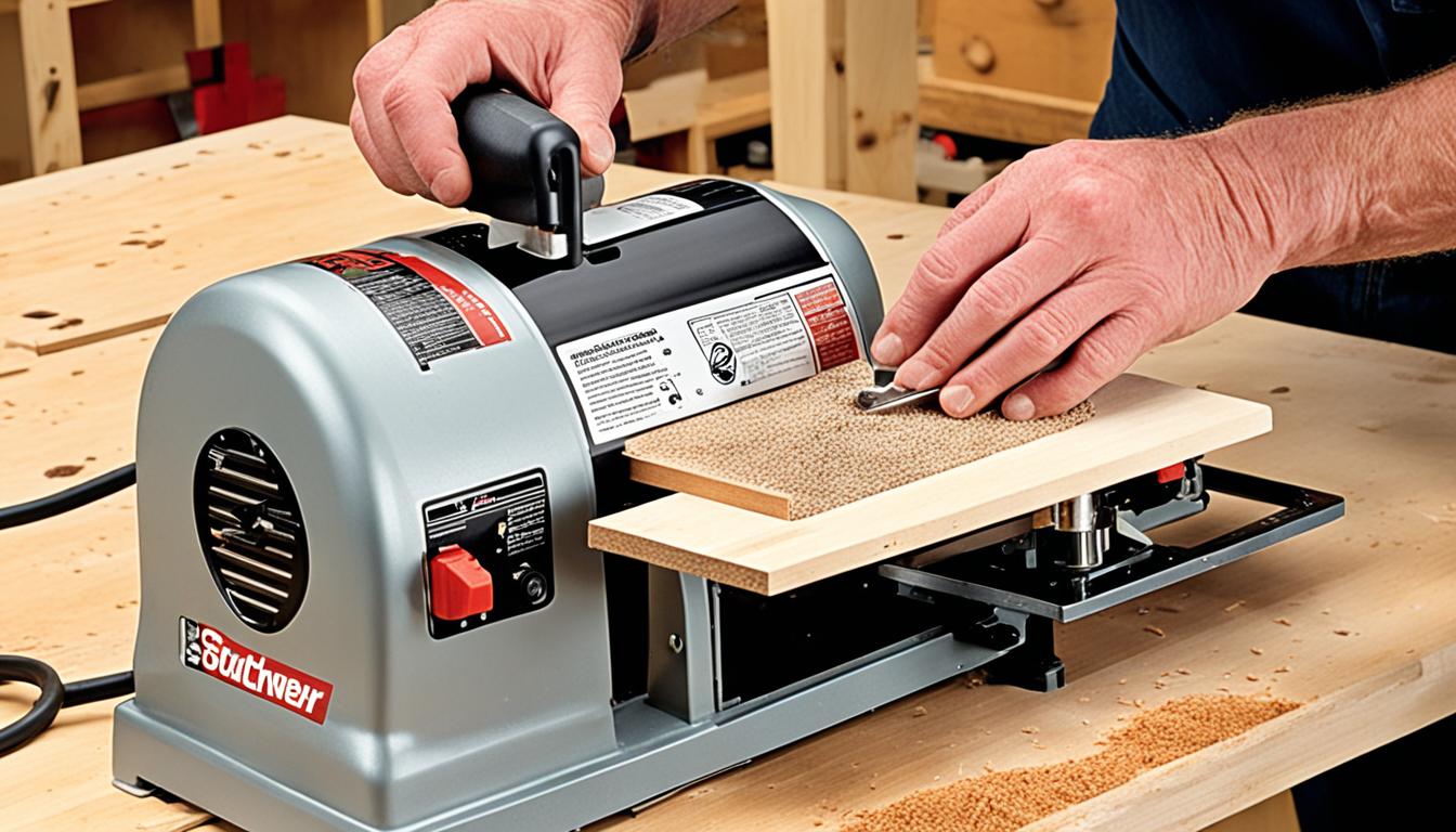 compact benchtop sander