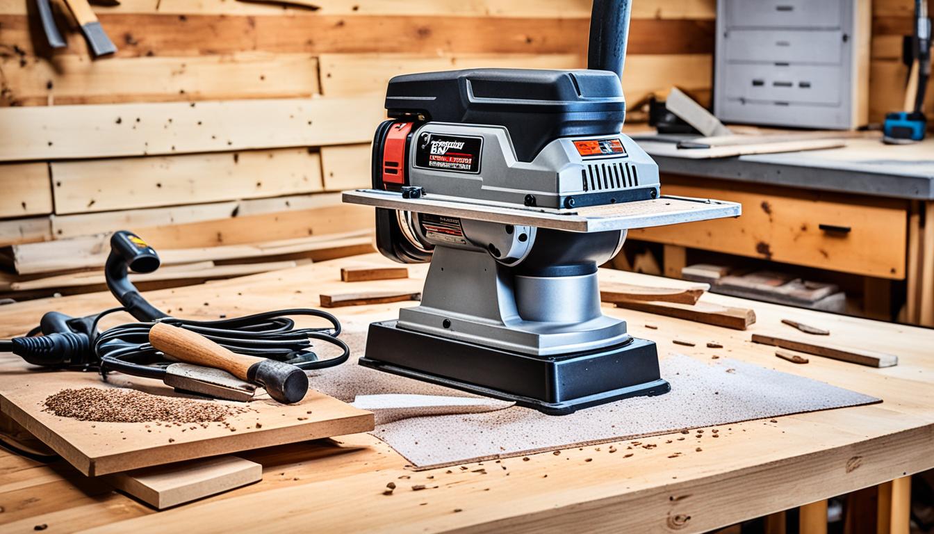 electric benchtop sander