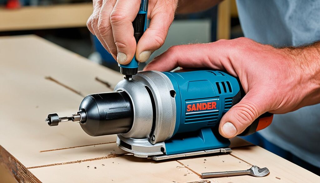 portable benchtop sander maintenance